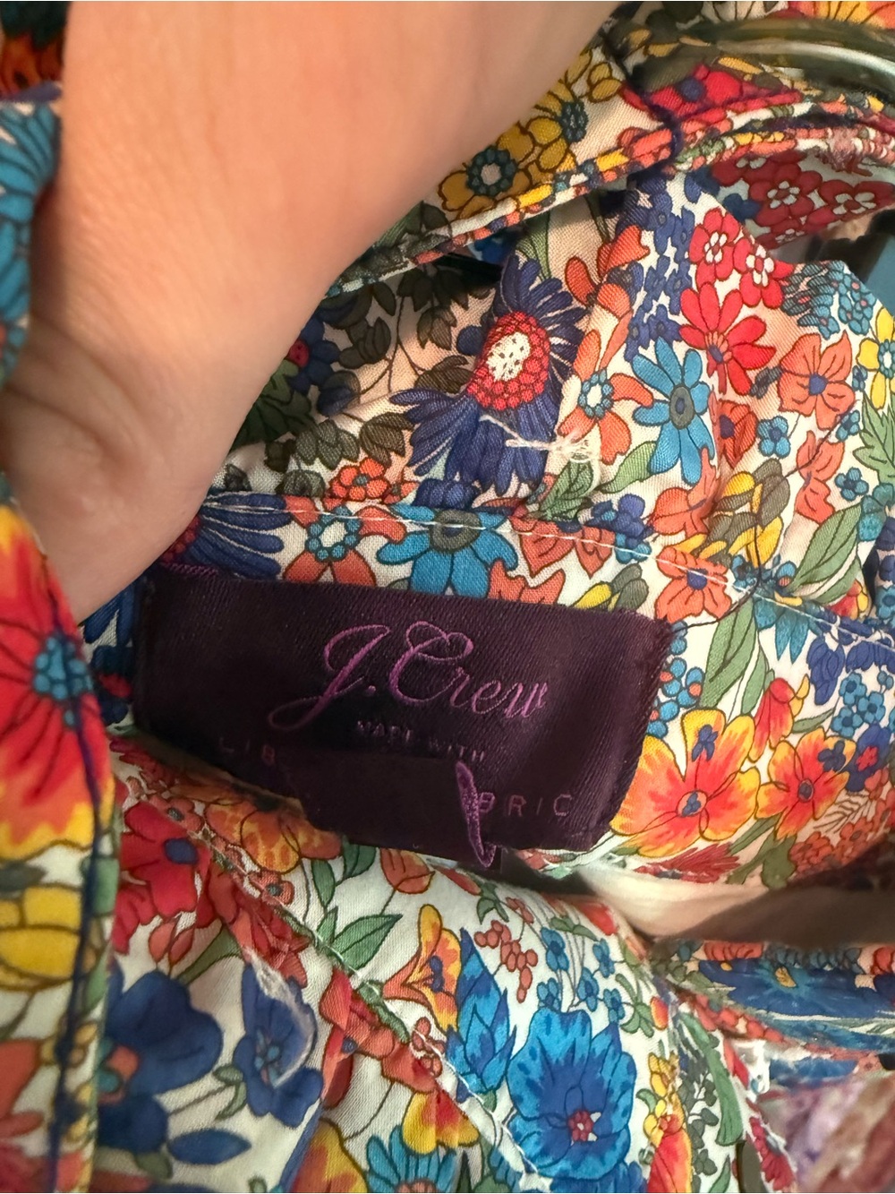 Liberty for J Crew pleated short in Liberty Margaret Annie fabric size 0 - Picture 3 of 4
